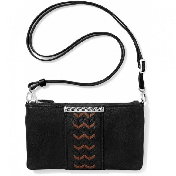 Brighton Handbags - Brighton Neema Pouch Black/Acorn - New